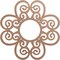 Ekena Millwork Cohen Wood Fretwork Pierced Ceiling Medallion, Wood (Paint Grade), 20"OD x 6 7/8"ID x 3/8"T CMWP20X20X0375COMF - alternate 1